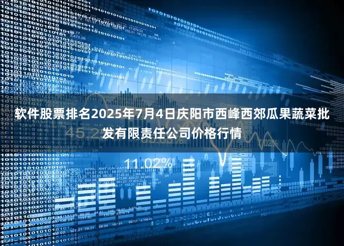 软件股票排名2025年7月4日庆阳市西峰西郊瓜果蔬菜批发有限责任公司价格行情