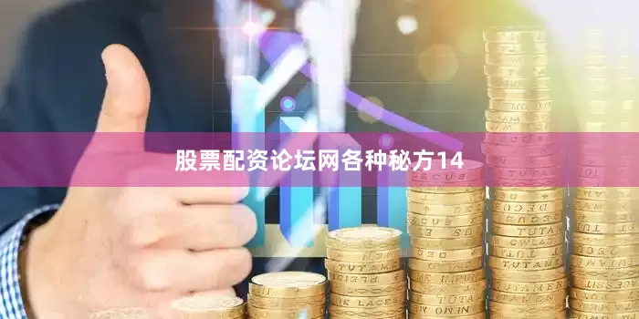 股票配资论坛网各种秘方14